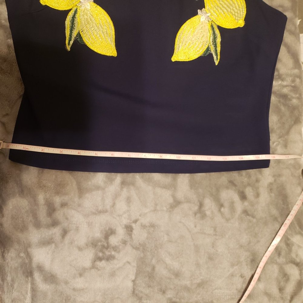GB "Love Lemons" Blue Top NWT - Picture 8 of 10